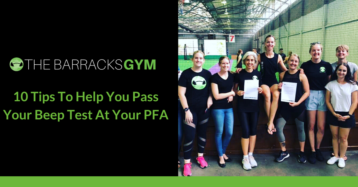 10 Tips To Help You Pass Your Beep Test At Your PFA — The Barracks Gym