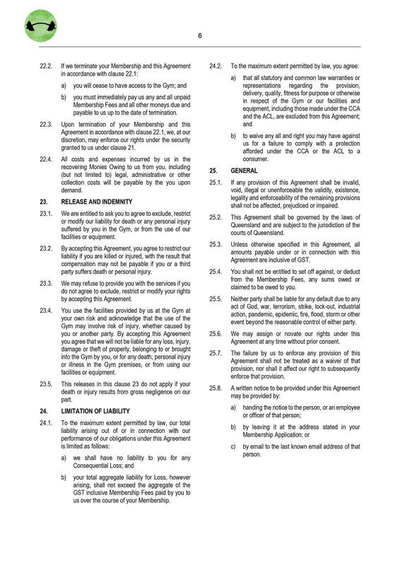 TBG Client Agreement — The Barracks Gym
