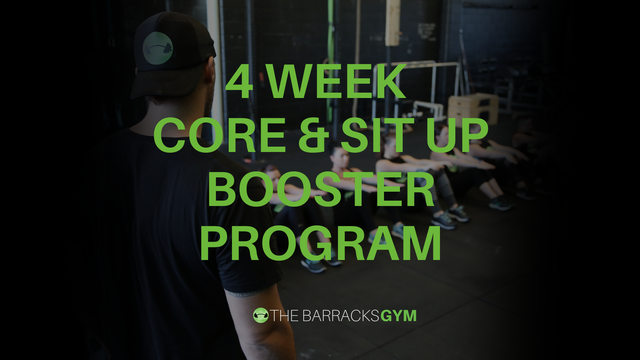 4 week sit up booster — The Barracks Gym