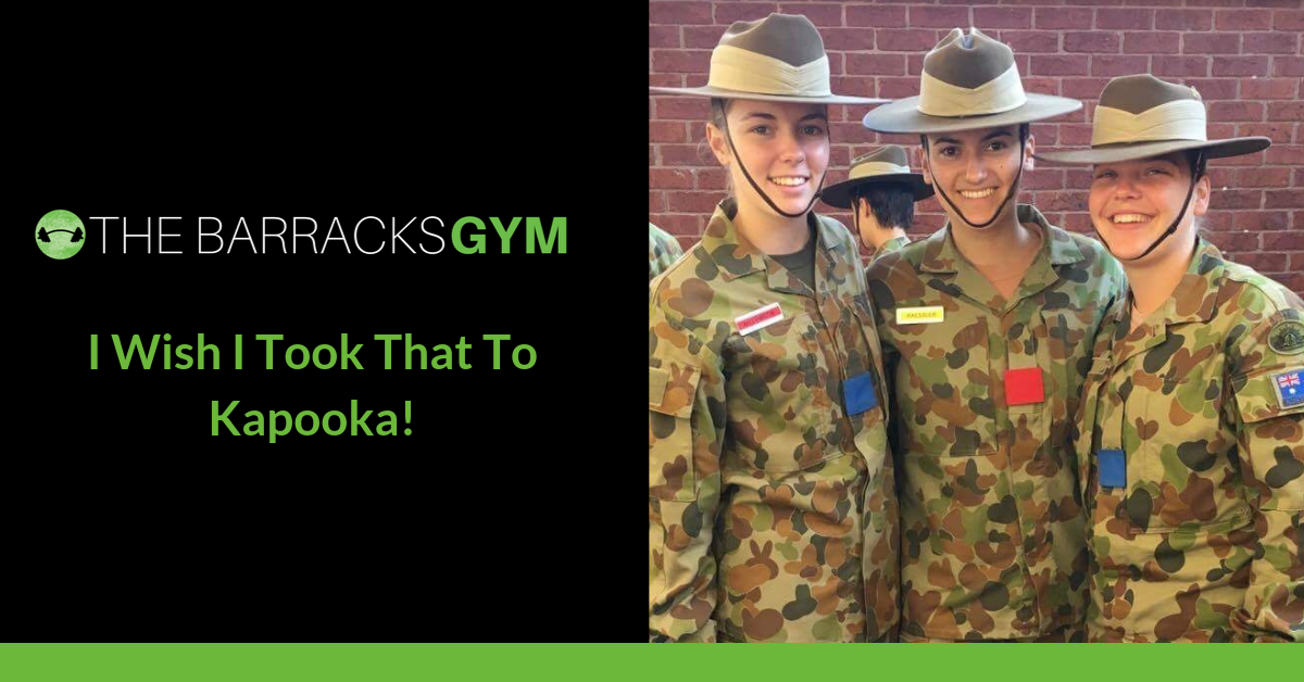What should I take to Kapooka that isn't on the packing… — The Barracks Gym