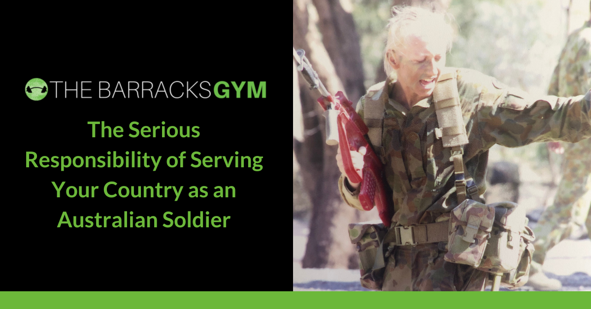THE SERIOUS RESPONSIBILITY OF SERVING YOUR COUNTRY AS AN… — The Barracks Gym